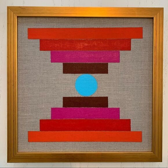 Norwegian Hand Painted Linen Canvas Wall Art - Picture 3 of 6